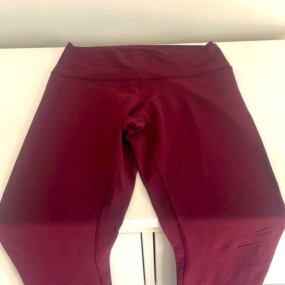 Lululemon Size 10 Maroon Leggings